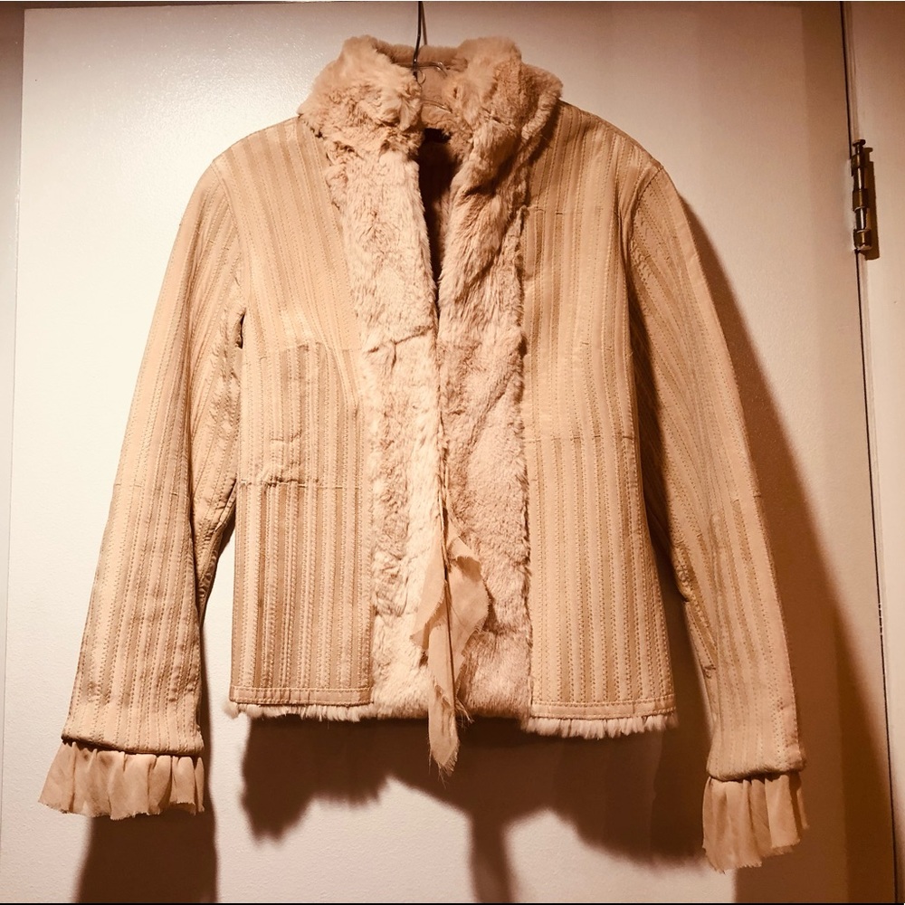 SOLD- Sheri Bodell Silk and Rabbit Jacket